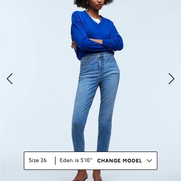 A3 - 197 Madewell straight leg distressed blue denim jeans size 30 straight leg - Picture 12 of 15